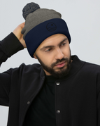 Dark Heather Grey/ Navy